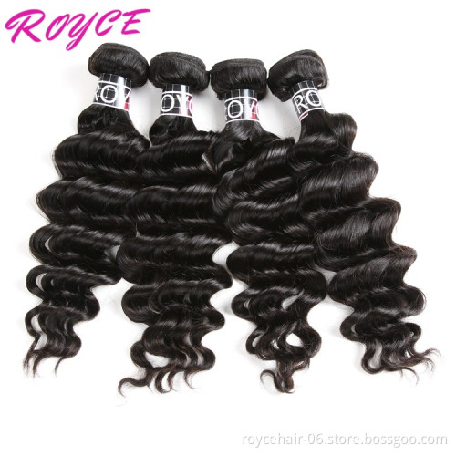 Grade 7A 8A 9A 10A Virgin Hair,100% Raw Unprocessed Virgin Peruvian Hair Weft 3 Bundles, Brazilian Deep Wave Hair Extension